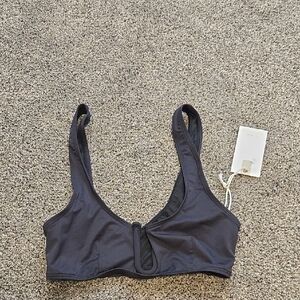 NWT Good American Black Women's Swim Bra Top Sz 0/XS